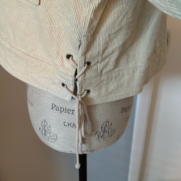 Cropped Sidetie Corduroy Jacket - Picture 4 of 5